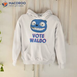 Vote Waldo Cartoon Face Black Mirror Shirt