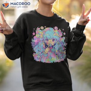 waifu anime neko vaporwave glitch manga girl kawaii candy shirt sweatshirt 2