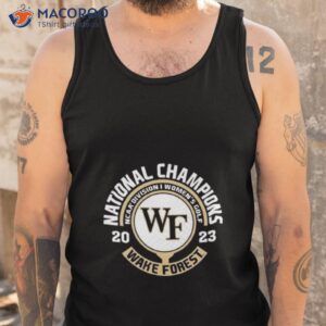 wake forest demon deacons blue 84 2023 ncaa womens golf national champions t shirt tank top