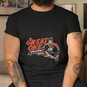 wayne gretzky edmonton oilers the great one signature shirt tshirt