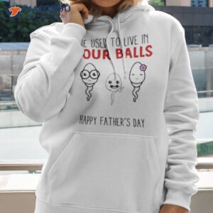 we used to live in your balls happy fathers day shirt hoodie 2