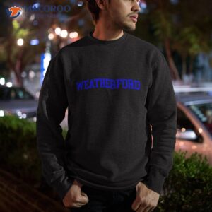 weatherford arch vintage retro college athletic sports shirt sweatshirt