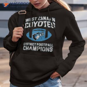 west canaan coyotes football champions varsity blues shirt hoodie 3