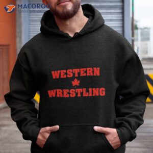 western and wrestling shirt hoodie