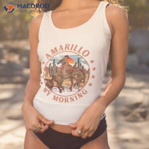 western country amarillo by morning cowboy riding horse shirt tank top 1