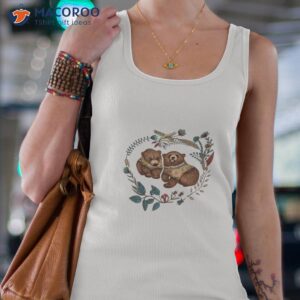 whimsical bear pair with fantasy flora t shirt gift ideas for single moms tank top 4