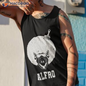 white art gordon alf alien life form afro alf shirt tank top 1