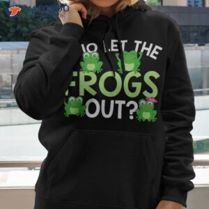 who let the frogs out funny frog lovers shirt mm hoodie 2