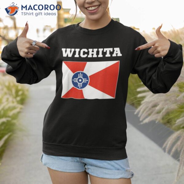 Wichita Shirt Usa Tee Travel Kansas Flag Gift American