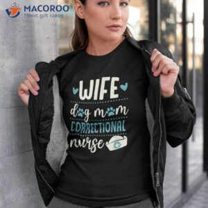 Wife Dog Mom Correctional Nurse Valentines Day Love Heart Shirt