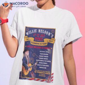 willie nelson july 4 2023 q2 stadium austin texas poster shirt tshirt 1