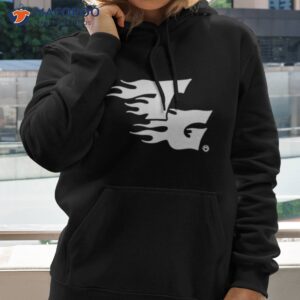 wiz khalifa wearing flame logo puff shirt hoodie 2
