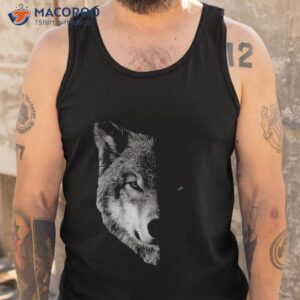 wolf shirts split face magical wolves tee tank top