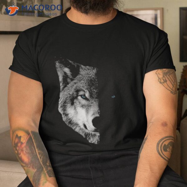 Wolf Shirts – Split Face Magical Wolves Tee