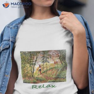 Woman Girl On With Bicycle In Woods Zen Yoga Buddhism Shirt