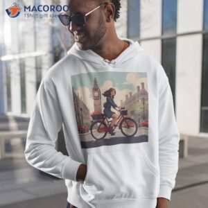 Woman On Bicycle In Westminster London Shirt