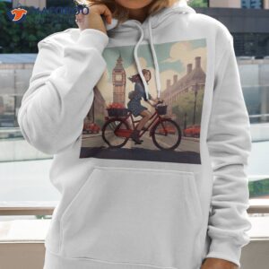 Woman On Bicycle In Westminster London Shirt