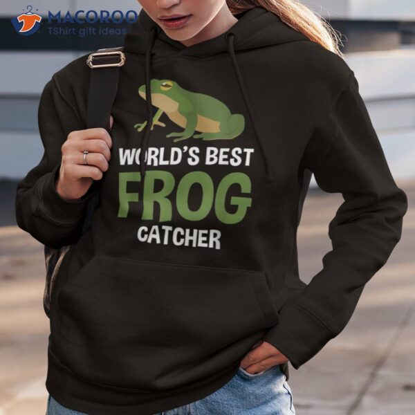 World’s Best Frog Catcher Gift Boys Girls Kids Hunter Shirt