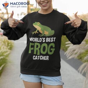 World's Best Frog Catcher Gift Boys Girls Kids Hunter Shirt