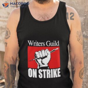 writers guild on strike shirt tank top 1