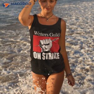 writers guild on strike shirt tank top