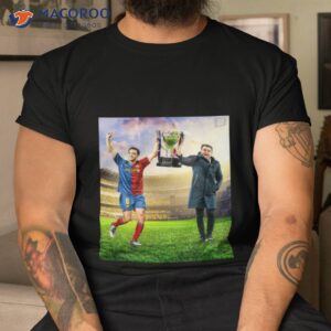 xavi has now won laliga as a barcelona player and manager t shirt tshirt