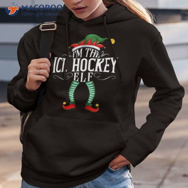 Xmas Ice Hockey Elf Matching Family Christmas Pjs Shirt