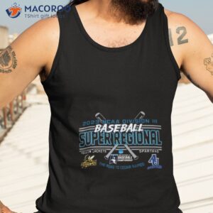 yellow jackets vs spartans 2023 ncaa division iii baseball super regional the road to cedar rapids shirt tank top 3