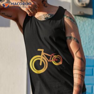 yellow red bicycle shirt tank top 1