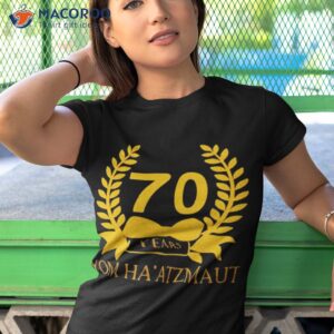 yom haatzmaut design 70 years shirt tshirt 1