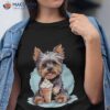 Yorkie Dog Anime Eating Ice Cream Summer Cute Shirt