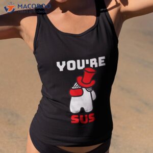 youre sus red art shirt tank top 2