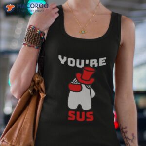 youre sus red art shirt tank top 4