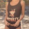 Zoo Animal Toddlers Kids Gift Cute Monkey Shirt