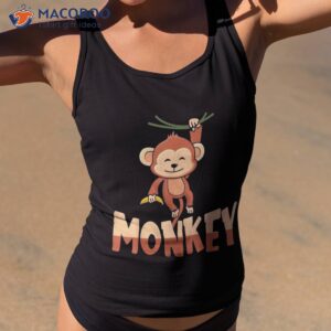 Zoo Animal Toddlers Kids Gift Cute Monkey Shirt