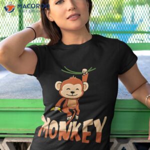 zoo animal toddlers kids gift cute monkey shirt tshirt 1