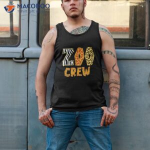 zoo crew animal print for kids or adults group shirt tank top 2