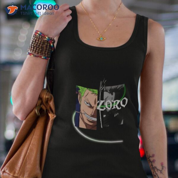 Zoro From One Piece Half And Half Shirt