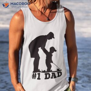 1 dad golfing golf fathers day father son tee shirt tank top
