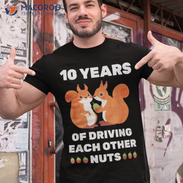 10th 10-year Tin Wedding Anniversary Funny Couple Him Her Shirt