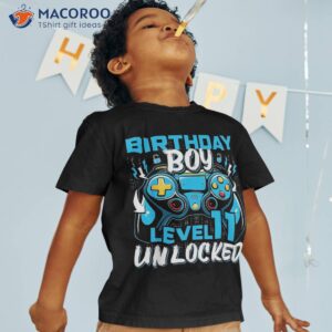 11th Birthday Boy Level 11 Unlocked Awesome 2012 Video Game Shirt