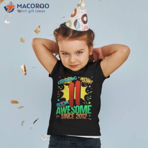 11th birthday comic style awesome since 2012 11 year old shirt tshirt 2