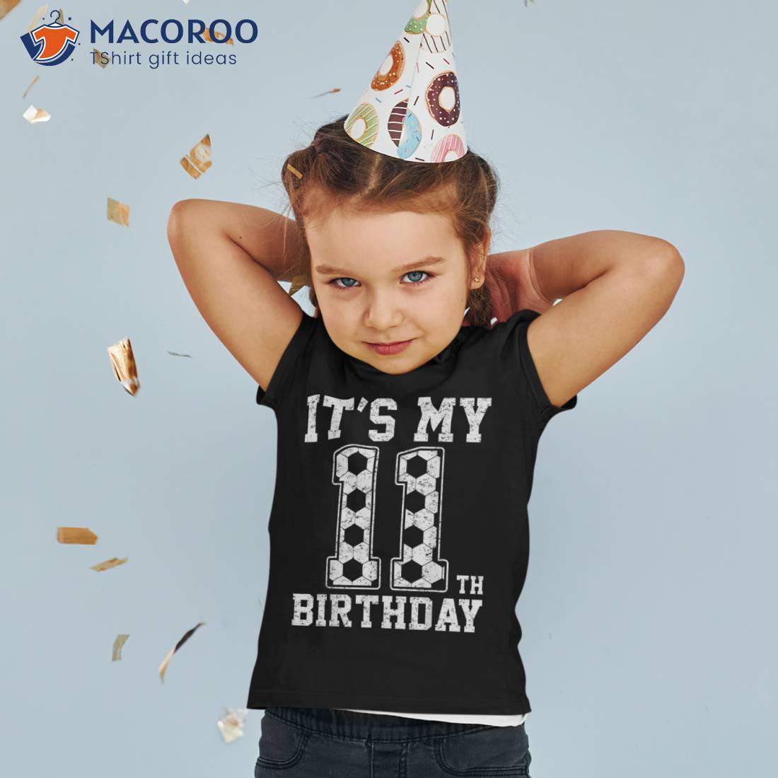 Kids 11th Birthday T-Shirt - '11 Year Old' Boy Eleven Birthday Party Tee, Hoodie, Or Tank Top Gift (Multiple Styles & Colors)