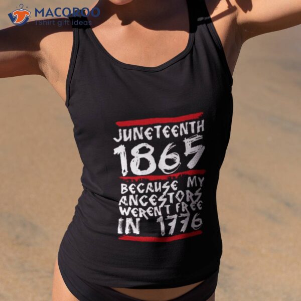 1865 White Quote Juneteenth Shirt