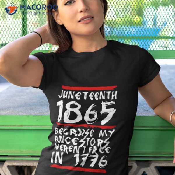 1865 White Quote Juneteenth Shirt