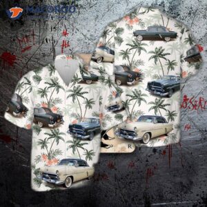 1952 Ford Crestline Victoria Coupe Hawaiian-style Shirt