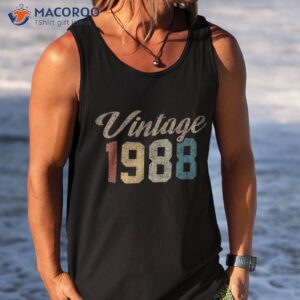 1988 35th birthday happy vintage shirt tank top