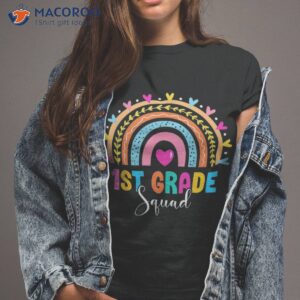 1st Grade Squad Back To School Rainbow Teachers First Shirt