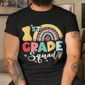 1st Grade Squad Team Funny Back To School Girls Boys Teacher Shirt