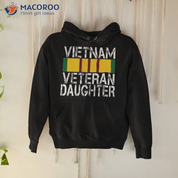 (2 Sided Print) Proud Daughter Of A Vietnam Veteran Shirt
